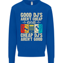 Good DJs Aren't Cheap Funny DJing Mens Sweatshirt Jumper Royal Blue