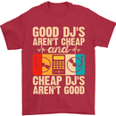 Good DJs Aren't Cheap Funny DJing Mens T-Shirt 100% Cotton Red