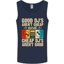 Good DJs Aren't Cheap Funny DJing Mens Vest Tank Top Navy Blue
