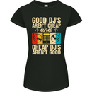 Good DJs Aren't Cheap Funny DJing Womens Petite Cut T-Shirt Black