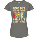 Good DJs Aren't Cheap Funny DJing Womens Petite Cut T-Shirt Charcoal