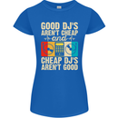 Good DJs Aren't Cheap Funny DJing Womens Petite Cut T-Shirt Royal Blue