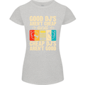 Good DJs Aren't Cheap Funny DJing Womens Petite Cut T-Shirt Sports Grey