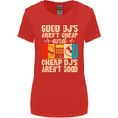 Good DJs Aren't Cheap Funny DJing Womens Wider Cut T-Shirt Red