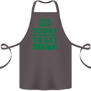 Good Day to Get Drunk St. Patrick's Day Cotton Apron 100% Organic Dark Grey