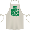 Good Day to Get Drunk St. Patrick's Day Cotton Apron 100% Organic Natural