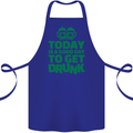 Good Day to Get Drunk St. Patrick's Day Cotton Apron 100% Organic Royal Blue