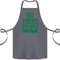 Good Day to Get Drunk St. Patrick's Day Cotton Apron 100% Organic Steel