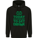 Good Day to Get Drunk St. Patrick's Day Mens 80% Cotton Hoodie Black