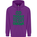 Good Day to Get Drunk St. Patrick's Day Mens 80% Cotton Hoodie Purple