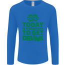 Good Day to Get Drunk St. Patrick's Day Mens Long Sleeve T-Shirt Royal Blue
