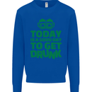 Good Day to Get Drunk St. Patrick's Day Mens Sweatshirt Jumper Royal Blue