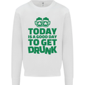 Good Day to Get Drunk St. Patrick's Day Mens Sweatshirt Jumper White