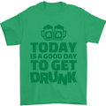 Good Day to Get Drunk St. Patrick's Day Mens T-Shirt Cotton Gildan Irish Green