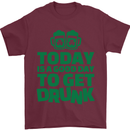 Good Day to Get Drunk St. Patrick's Day Mens T-Shirt Cotton Gildan Maroon
