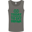 Good Day to Get Drunk St. Patrick's Day Mens Vest Tank Top Charcoal