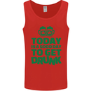 Good Day to Get Drunk St. Patrick's Day Mens Vest Tank Top Red