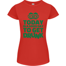 Good Day to Get Drunk St. Patrick's Day Womens Petite Cut T-Shirt Red
