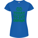 Good Day to Get Drunk St. Patrick's Day Womens Petite Cut T-Shirt Royal Blue