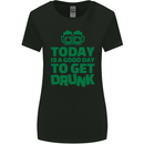 Good Day to Get Drunk St. Patrick's Day Womens Wider Cut T-Shirt Black