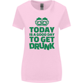 Good Day to Get Drunk St. Patrick's Day Womens Wider Cut T-Shirt Light Pink