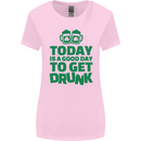 Good Day to Get Drunk St. Patrick's Day Womens Wider Cut T-Shirt Light Pink