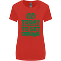 Good Day to Get Drunk St. Patrick's Day Womens Wider Cut T-Shirt Red