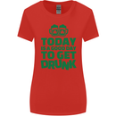 Good Day to Get Drunk St. Patrick's Day Womens Wider Cut T-Shirt Red