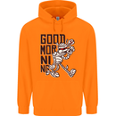 Good Morning Mummy Coffee Halloween Childrens Kids Hoodie Orange