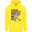 Good Morning Mummy Coffee Halloween Childrens Kids Hoodie Yellow