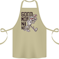 Good Morning Mummy Coffee Halloween Cotton Apron 100% Organic Khaki