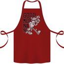 Good Morning Mummy Coffee Halloween Cotton Apron 100% Organic Maroon