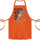 Good Morning Mummy Coffee Halloween Cotton Apron 100% Organic Orange