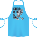 Good Morning Mummy Coffee Halloween Cotton Apron 100% Organic Turquoise