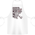 Good Morning Mummy Coffee Halloween Cotton Apron 100% Organic White