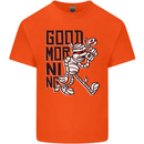 Good Morning Mummy Coffee Halloween Kids T-Shirt Childrens Orange