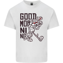 Good Morning Mummy Coffee Halloween Kids T-Shirt Childrens White