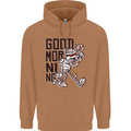 Good Morning Mummy Coffee Halloween Mens 80% Cotton Hoodie Caramel Latte