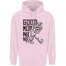 Good Morning Mummy Coffee Halloween Mens 80% Cotton Hoodie Light Pink