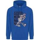 Good Morning Mummy Coffee Halloween Mens 80% Cotton Hoodie Royal Blue
