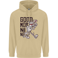 Good Morning Mummy Coffee Halloween Mens 80% Cotton Hoodie Sand