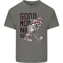 Good Morning Mummy Coffee Halloween Mens Cotton T-Shirt Tee Top Charcoal