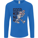 Good Morning Mummy Coffee Halloween Mens Long Sleeve T-Shirt Royal Blue