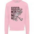 Good Morning Mummy Coffee Halloween Mens Sweatshirt Jumper Light Pink