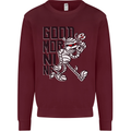 Good Morning Mummy Coffee Halloween Mens Sweatshirt Jumper Maroon