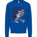 Good Morning Mummy Coffee Halloween Mens Sweatshirt Jumper Royal Blue