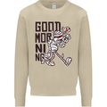 Good Morning Mummy Coffee Halloween Mens Sweatshirt Jumper Sand