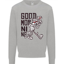 Good Morning Mummy Coffee Halloween Mens Sweatshirt Jumper Sports Grey