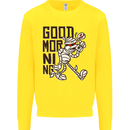 Good Morning Mummy Coffee Halloween Mens Sweatshirt Jumper Yellow