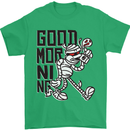 Good Morning Mummy Coffee Halloween Mens T-Shirt 100% Cotton Irish Green